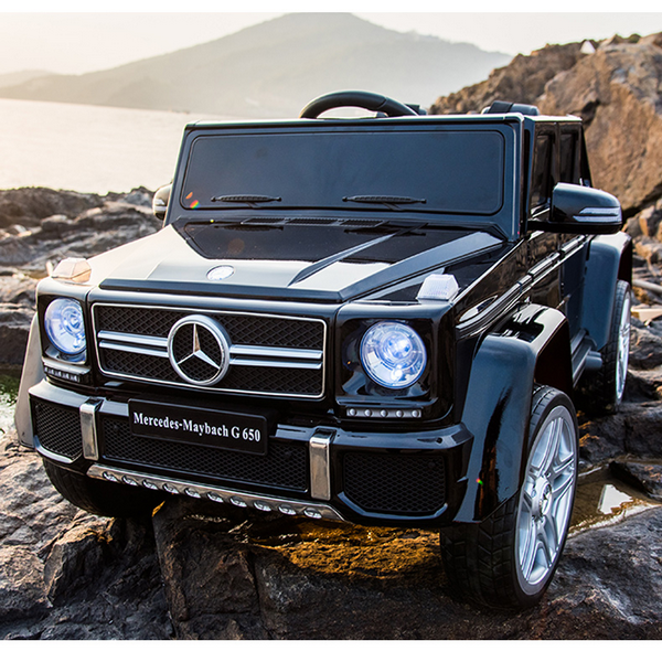 Продукт Акумулаторен джип Mercedes G650 Maybach 4X4, 12V , с меки гуми и кожена седалка - 0 - BG Hlapeta